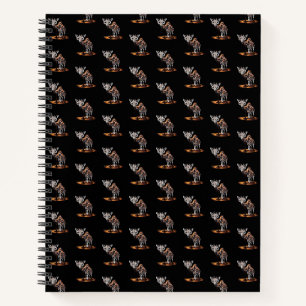 Die schmelzende Giraffe Lustige surrealistische Ku Notizblock