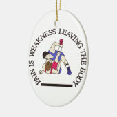 Die Schmerz sind… Keramikornament (Links)