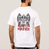 DIE SCHMERZ SIND, RUHM SIND FOREVER VORÜBERGEHEND T-Shirt (Rückseite)