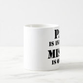 Die Schmerz sind unvermeidlich Kaffeetasse (Mittel)