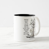 Die Schmerzen können heilen Zweifarbige Tasse (VorderseiteRechts)