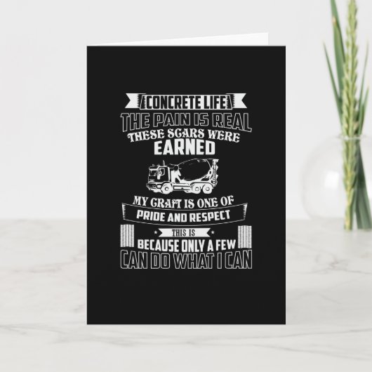 Die Schmerzen sind real Karte (Vorderseite)