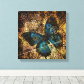 Die Schmetterlingseffekte zu überwinden Leinwanddruck (Insitu (Holzboden))