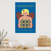 Die Schmetterlingsfee Poster (Küche)