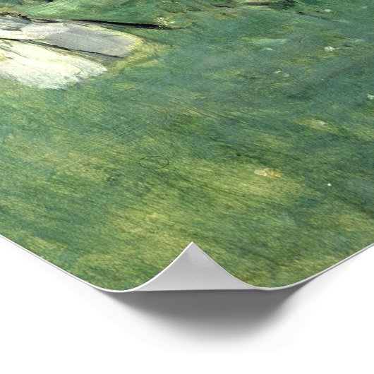 Die Schmetterlingsjagd, 1874 Poster (Ecke)