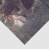 Die Schmetterlingsjagd von Berthe Morisot Seidenpapier (Detail)