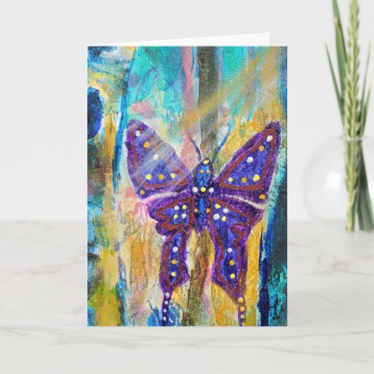 Die Schmetterlingskarte des Waldes Chrissys Karte (Vorderseite)