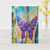 Die Schmetterlingskarte des Waldes Chrissys Karte (Gelbe Blume)