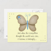 Die Schmetterlingspostkarte Postkarte (Vorne/Hinten)