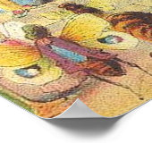 Die Schmetterlingssäule Poster (Ecke)