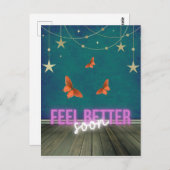 Die Schmetterlingsszene wird bald gut Postkarte (Vorne/Hinten)