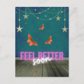 Die Schmetterlingsszene wird bald gut Postkarte (Vorderseite)