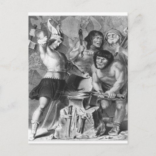 Die Schmiede des Vulkans Postkarte (Vorderseite)