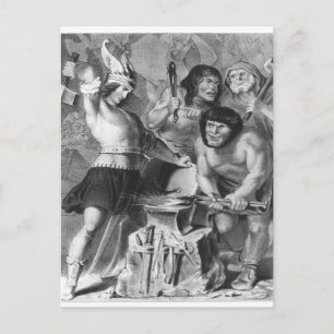 Die Schmiede des Vulkans Postkarte