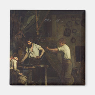 Die Schmiede, Gedächtnis von Treport, 1857 Magnet