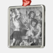 Die Schmiede von Vulcan Silbernes Ornament (Links)