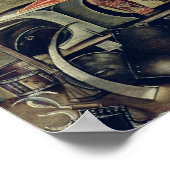 Die Schmieden vulkanischer Waffen mit der Zeit Poster (Ecke)