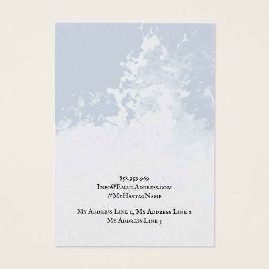 Die Schmuck-Display-Karte verdienen, hellblauer Hi (Rückseite)