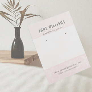 Die Schmuckkarte "Earring Jewelier Display Card" ・