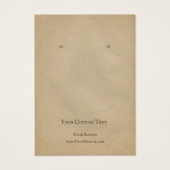 Die Schmuckkarte "Earring Jewelier Display Card", (Vorderseite)