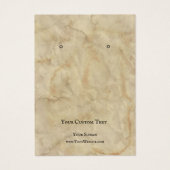 Die Schmuckkarte "Earring Juwelier", alte braune T (Vorderseite)