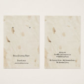 Die Schmuckkarte "Earring Juwelier", altersbedingt (Vorne & Hinten)