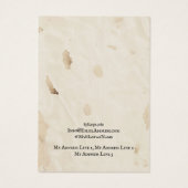 Die Schmuckkarte "Earring Juwelier", altersbedingt (Rückseite)