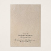 Die Schmuckkarte Earring, Vintage braune Kraft (Rückseite)