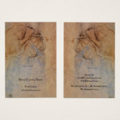 Die Schmuckkarte Earring, Vintages Retropapier (Vorne & Hinten)