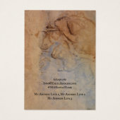 Die Schmuckkarte Earring, Vintages Retropapier (Rückseite)