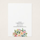 Die Schmuckkarte "Ering Juwelier", Aquarell Floral (Rückseite)