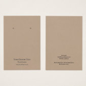 Die Schmuckkarte, rustikale Kraft erden (Vorne & Hinten)