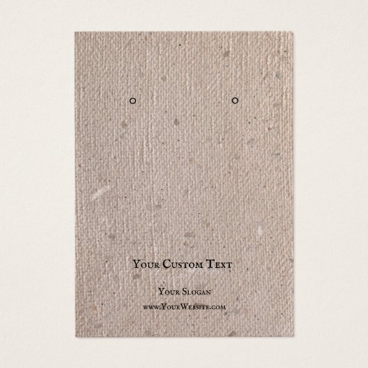 Die Schmuckkarte verdienen, Brown Paper Gerecycelt (Vorderseite)