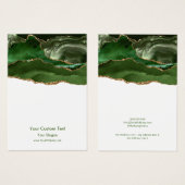 Die Schmuckkarte verdienen, eleganter grüner Marmo (Vorne & Hinten)