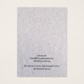 Die Schmuckkarte verdienen, graues Papier Gerecyce (Rückseite)