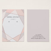 Die Schmuckkarte verdienen ・ Moderne Rose Gold (Vorne & Hinten)