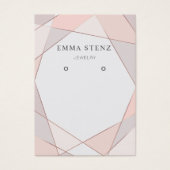 Die Schmuckkarte verdienen ・ Moderne Rose Gold (Vorderseite)