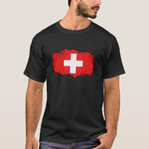 Die Schmutz-Schweiz-Flagge T-Shirt
