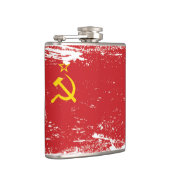 Die Schmutz-Sowjetunions-Flagge - UDSSR Flachmann (Rechts)