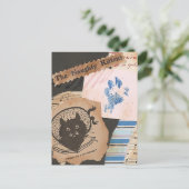 Die schmutzige KätzchenCollage Postkarte (Stehend Vorderseite)