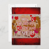 Die schmutzigsten Karte des Valentinsgrußes (Vorne/Hinten)