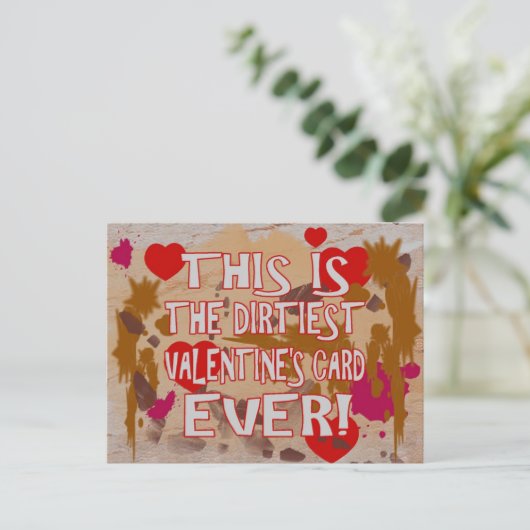 Die schmutzigsten Karte des Valentinsgrußes (Stehend Vorderseite)