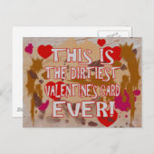 Die schmutzigsten Karte des Valentinsgrußes (Vorne/Hinten)