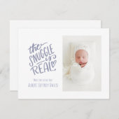 Die Schnauze ist echt, Geburtsankündigungskarten (Vorne/Hinten)