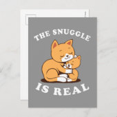 Die Schnauze ist echt Postkarte (Vorne/Hinten)