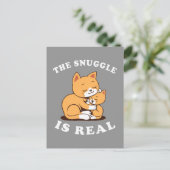 Die Schnauze ist echt Postkarte (Stehend Vorderseite)