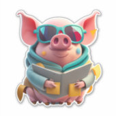 Die Schnauze-Sticker beim Crafting erleben Aufkleber (Vorderseite)