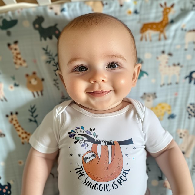 Die Schnecke ist echt Baby Strampler (Impossible to resist the snuggles with this fun quirky design.)