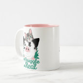 Die Schnecke ist echte Kaffee-Tasse! - Juggling Da Zweifarbige Tasse (Vorderseite Links)