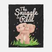 Die Schnecke ist ein echter Niedlicher Bärenhaufen Fleecedecke